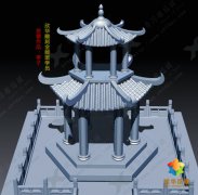 亭子3D设计—学员圆雕设计作品