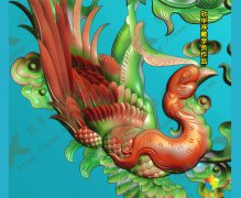 龙凤精雕图-欣华浮雕