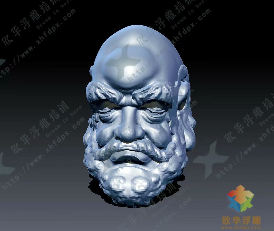 达摩头像3D设计—学员zbrush圆雕设计作品