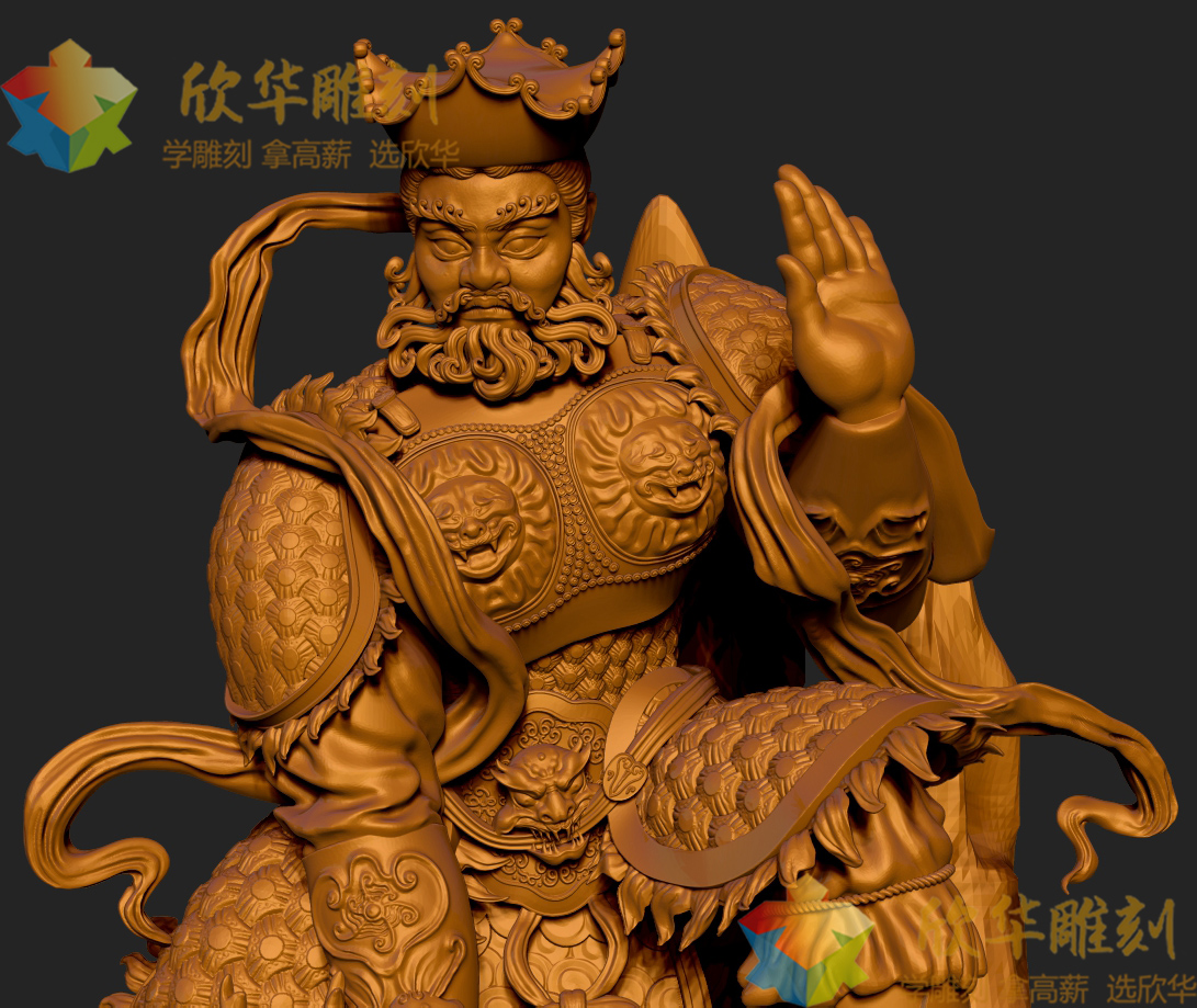 广目天王3d设计作品