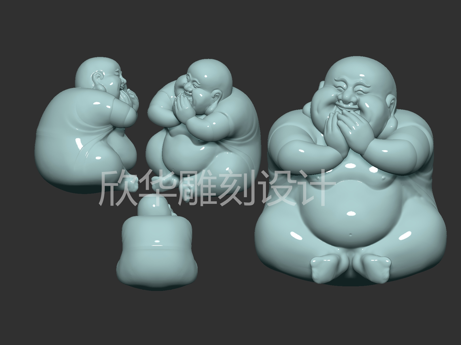 zbrush建模设计，不听，不看车载摆件