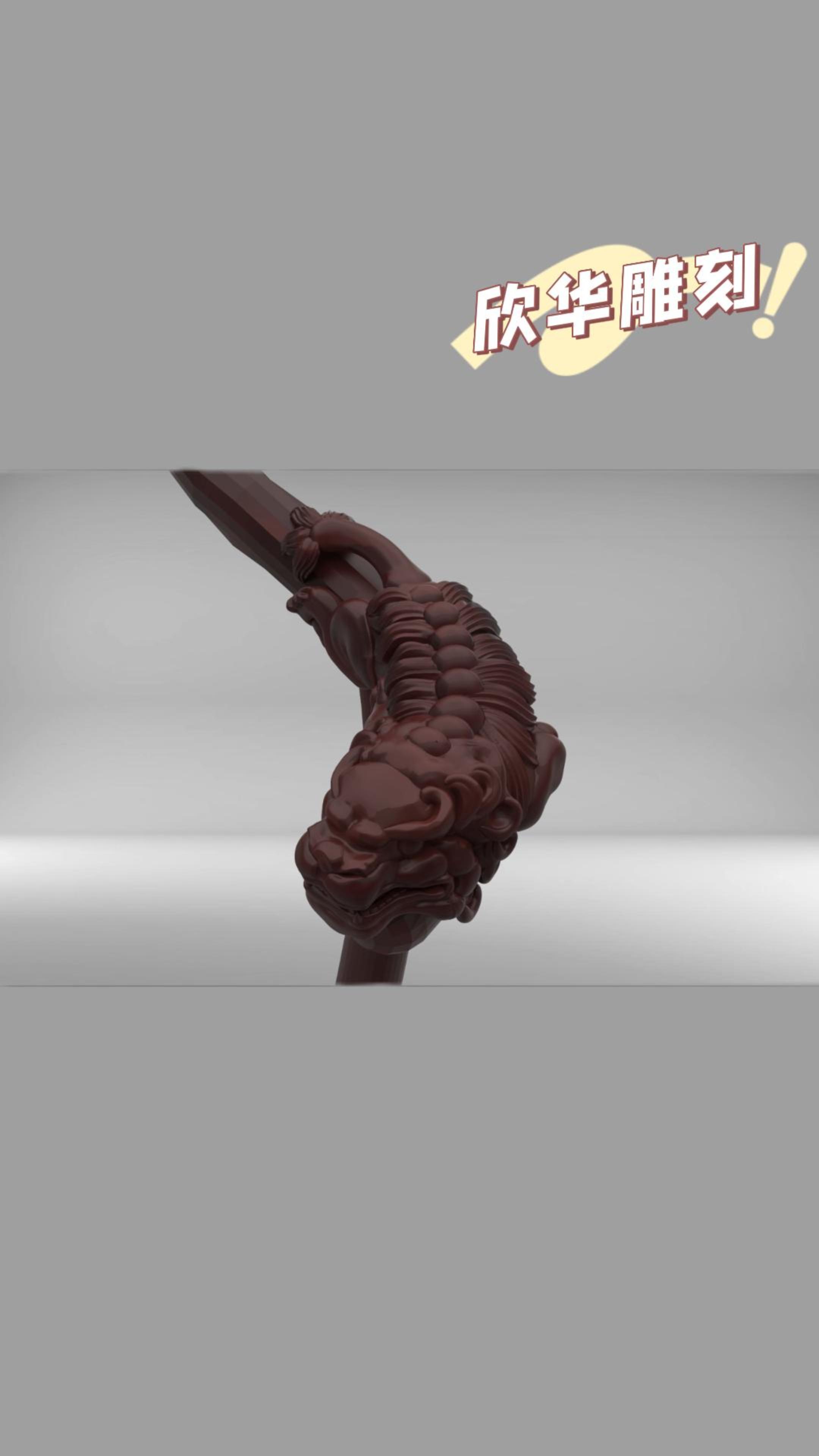 ZBrush建模，狮子椅子扶手设计过程